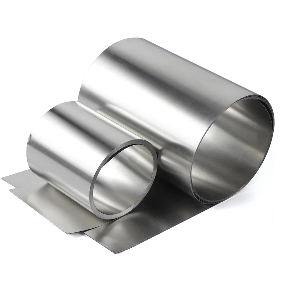 304 Stainless Steel Thin Plate Band Foil Sheet Strip Roll 0.05mm-0.5mm Thickness
