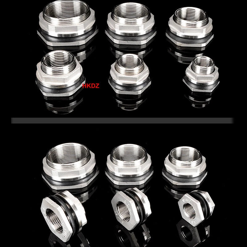 Water Tank Connector Outlet Hose Tap Adapter Fittings Joint 304 Stainless Steel