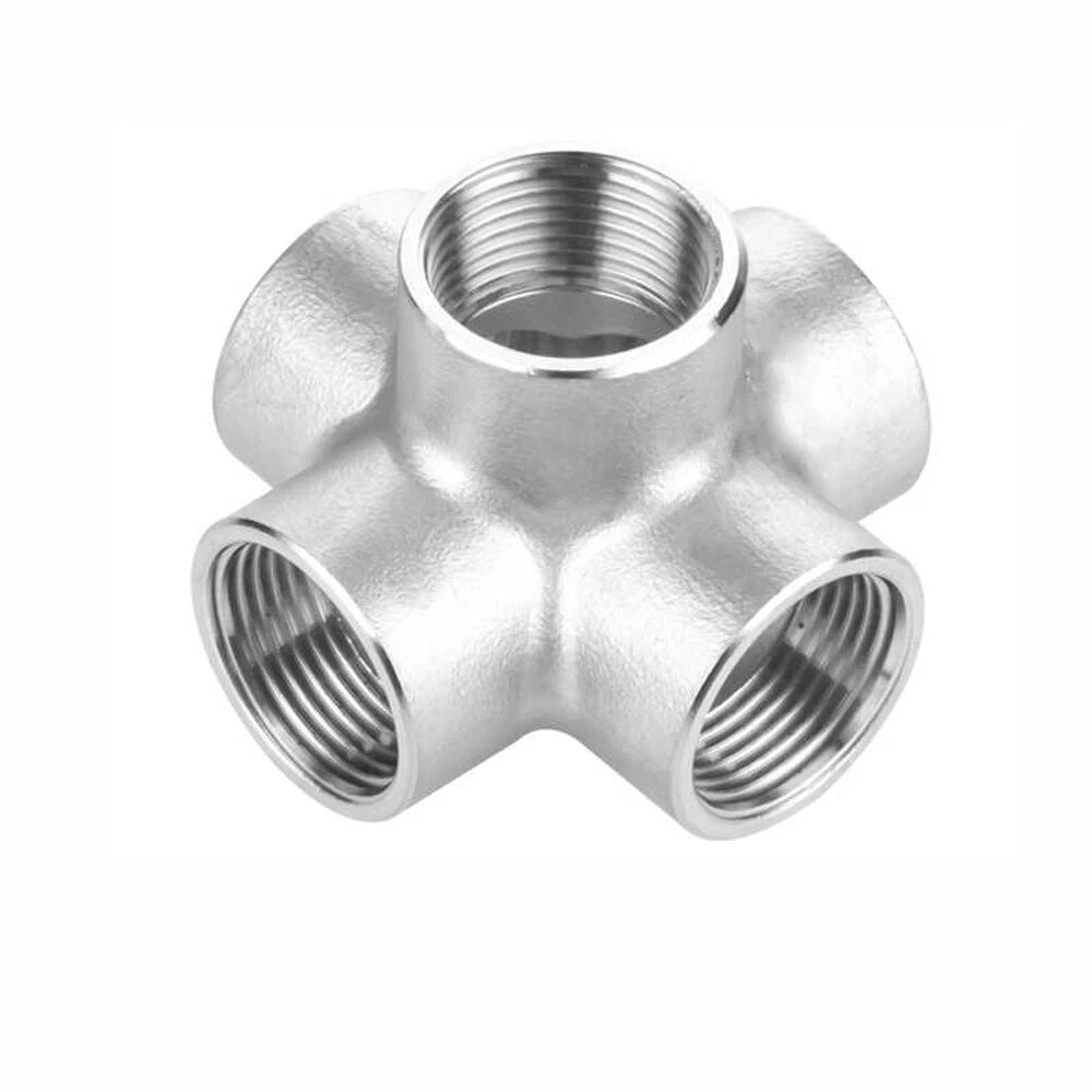 5-Way BSP Female Stainless Steel Pipe Fitting Splitter 1/4" to 2"