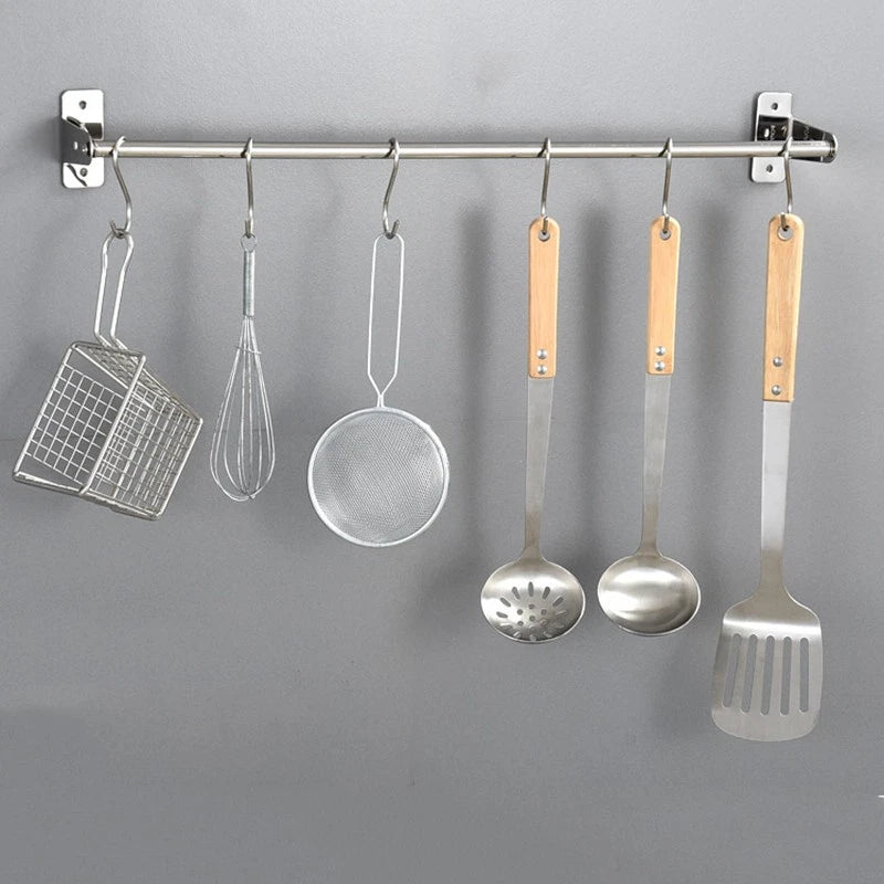 304 Stainless Steel Metal S Shaped Hooks Clothes Hanger for Kitchen Bathroom
