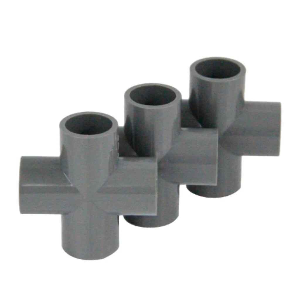 Cross PVC Fittings 4-Way Cross Elbow Fitting for Building Heavy 20 25 32 40 50mm