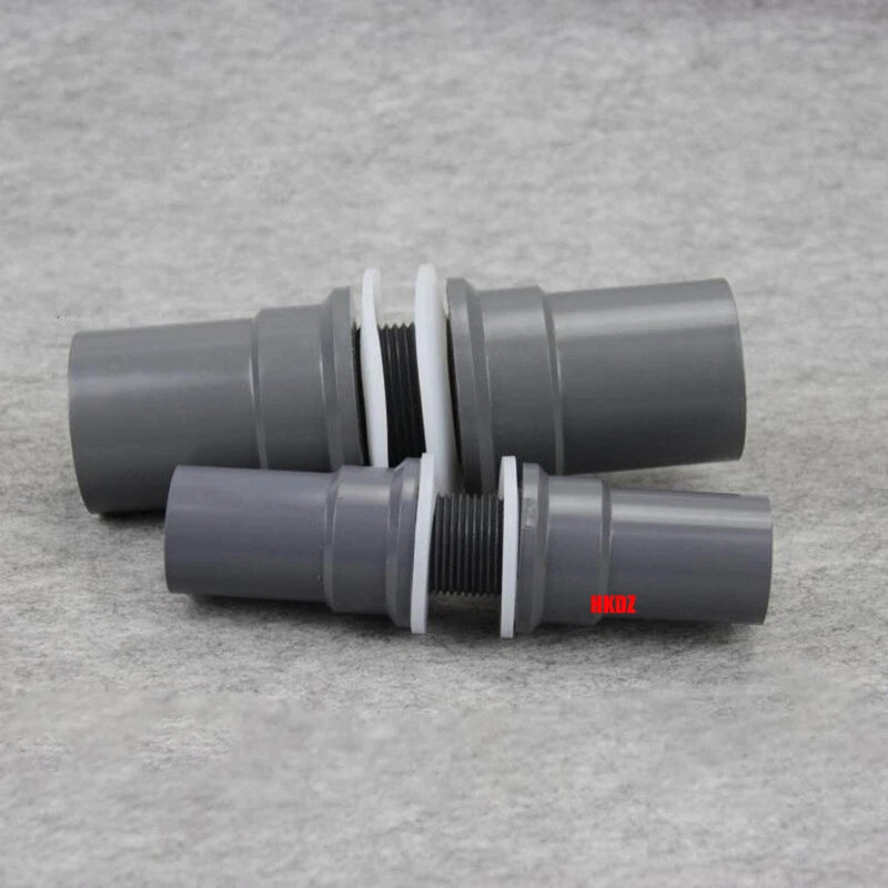 PVC Water Pipe Fish Tank Fittings Thread Straight Elbow Inlet Outlet Connector