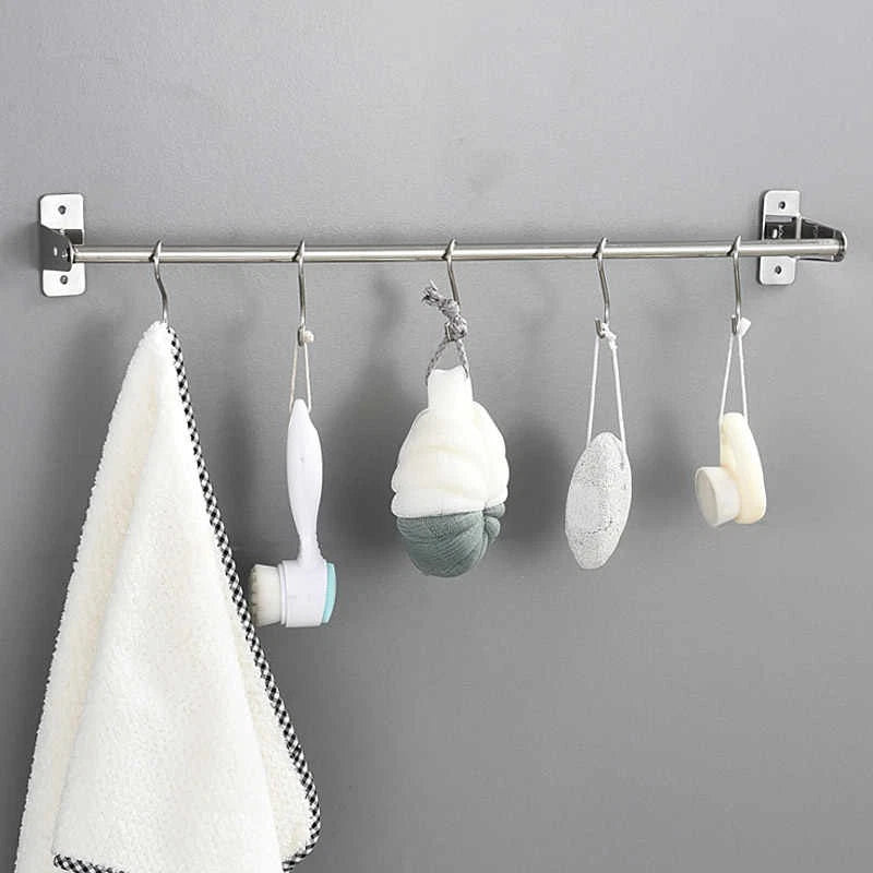 S-Hook Stainless Steel Metal S Shaped Hooks Clothes Hanger for Kitchen Bathroom