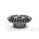 Mod 1.5 Bevel Gear C45 Steel Gear Ratio 1:1.5 20 Tooth 30 Tooth Hardened Black