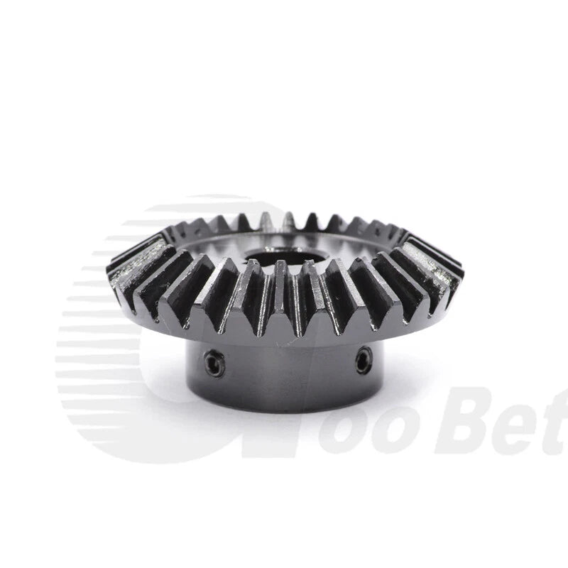 Mod 1.5 Bevel Gear C45 Steel Gear Ratio 1:1.5 20 Tooth 30 Tooth Hardened Black
