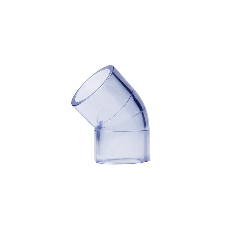 Clear PVC 50mm ID Pressure Pipe and Fittings Metric Solvent Weld Various Parts