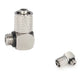 Mini Pneumatic Elbow Fittings — Push-In Hose Barb to Male Thread Connectors (3mm–6mm OD, M3–M6)