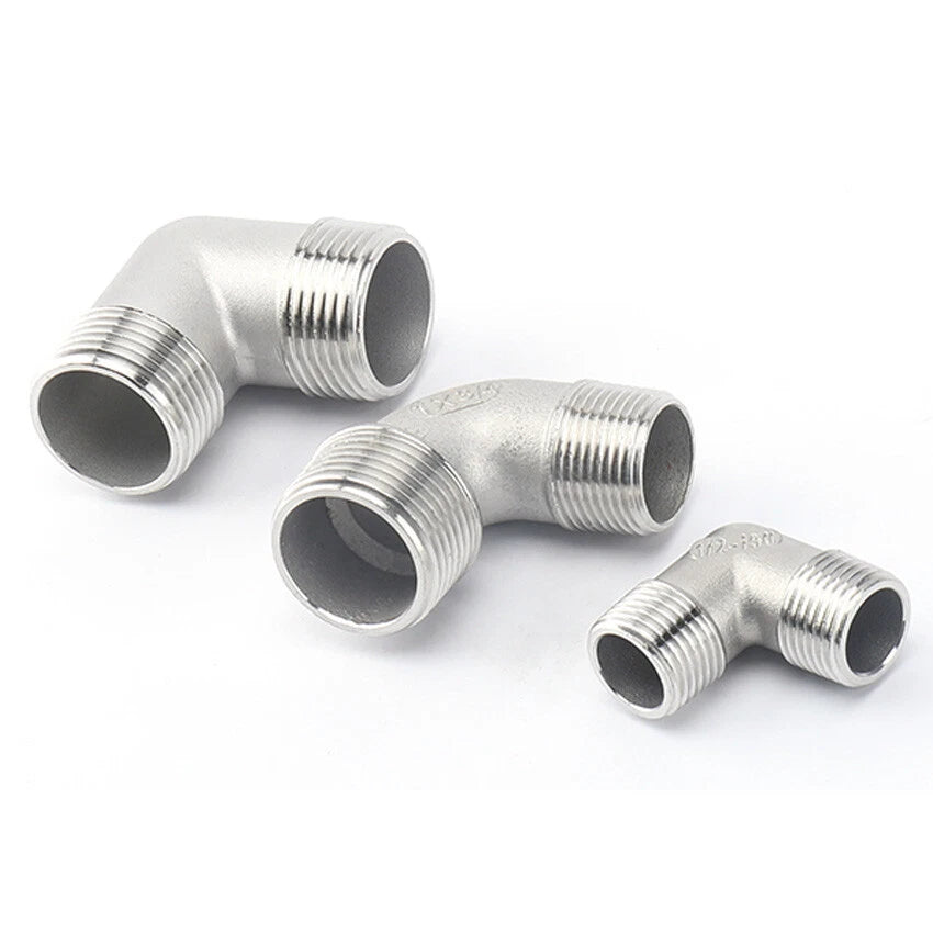A2 Stainless Steel BSP Male Elbow Pipe Fitting — 1/4" to 2" Equal & Reducing