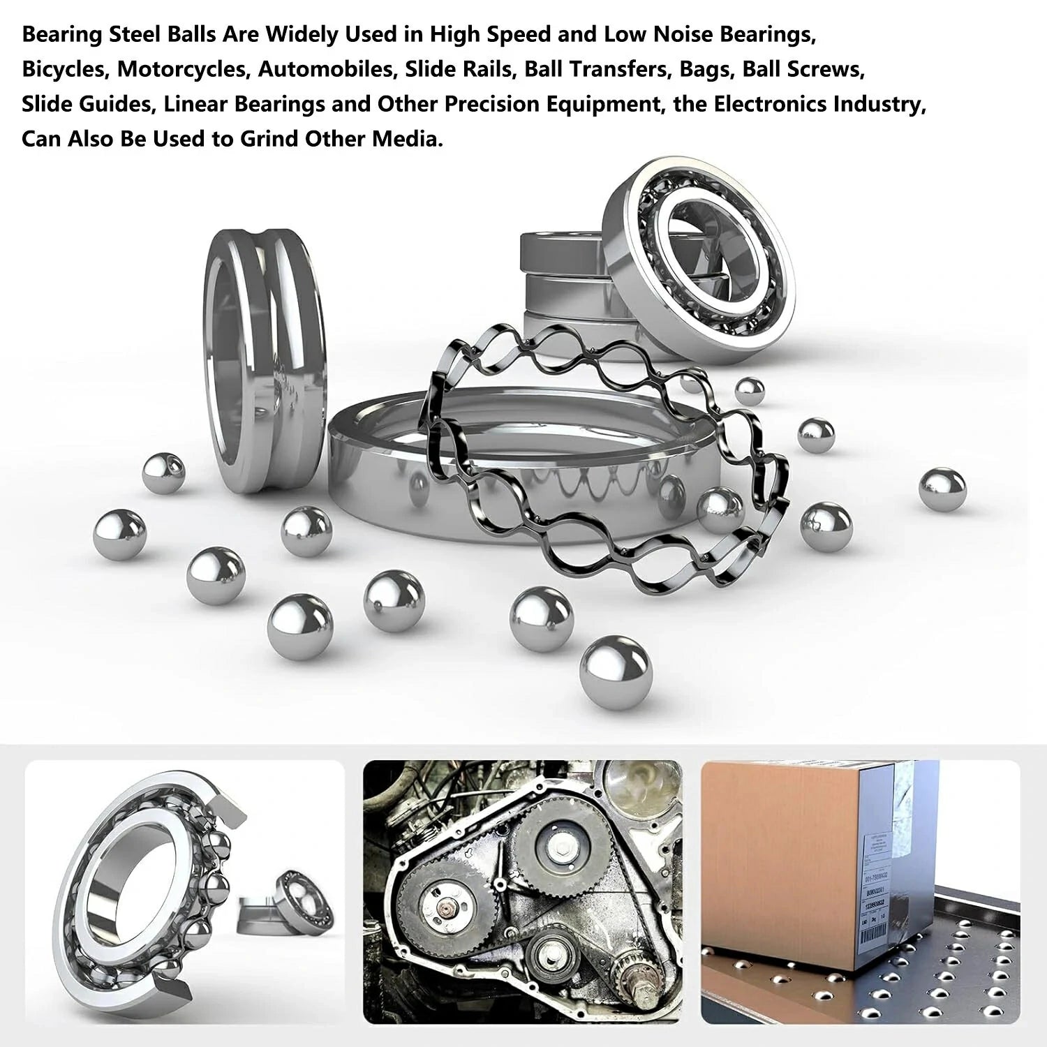 10Pcs G10 High Precision Bearing Balls Dia 1mm - 10mm Bearing Steel Ball Smooth Ball - HomeDIYer