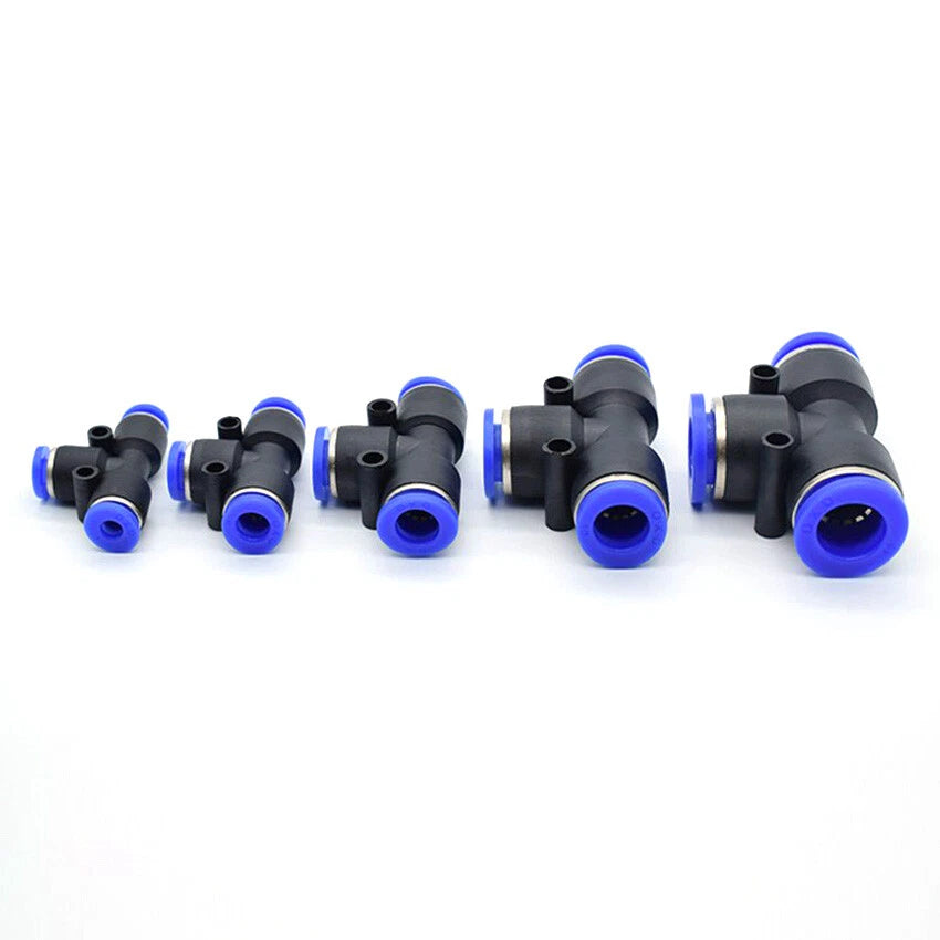 Pneumatic Push-In Tube Fittings | Air Line Quick Connectors 4–16mm OD