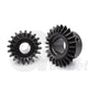 Mod 1 1.5 2 Bevel Gear C45 Steel Ratio 1:1.25 20 Tooth 25 Tooth Hardened Black