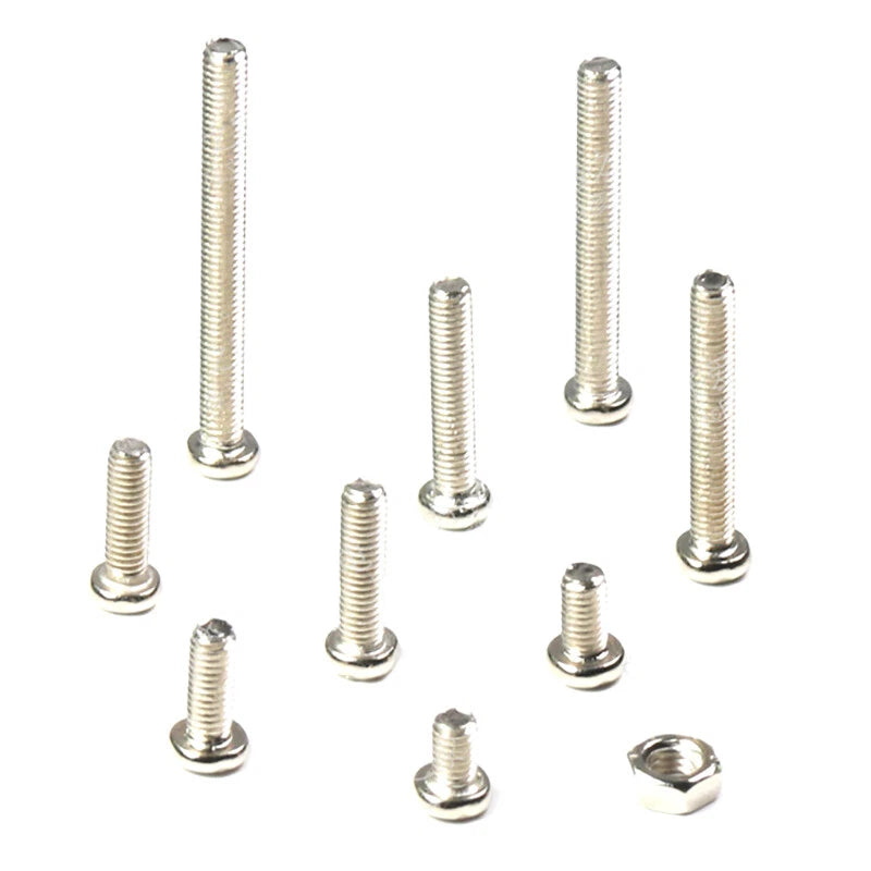 M3 Phillips Round Head Machine Screws – Small Bolts, Nickel Plated (5mm–30mm Lengths)
