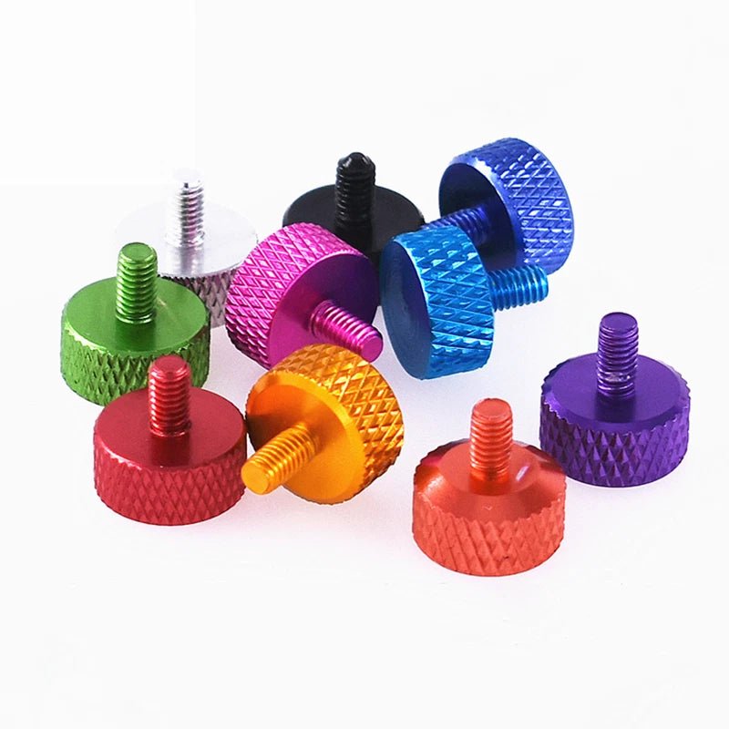 M2–M5 Aluminum Alloy Knurled Thumb Screws | Hand - Tightenable Knob Bolts | 4–15mm - HomeDIYer