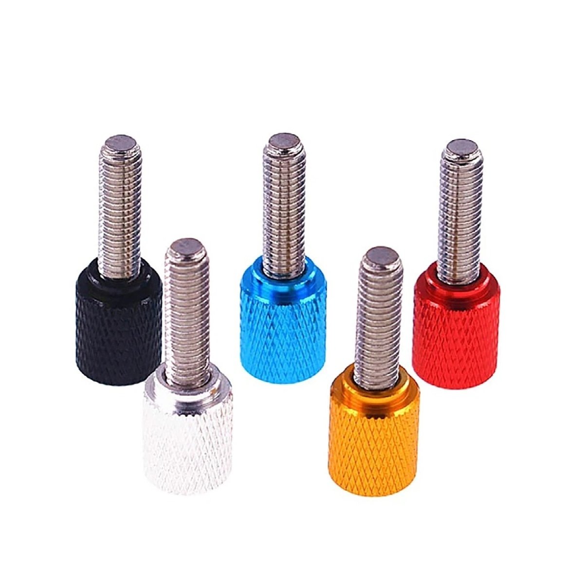 M3 Knurled Thumb Screws – Colored Anodized Aluminum, 6mm to 100mm, 10 Colors - HomeDIYer