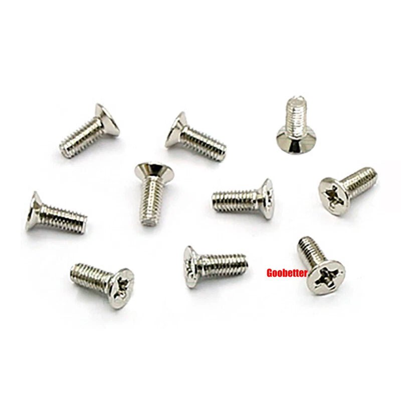 KM3/KM4 Phillips Flat Head Triangle Tooth Screws | Carbon Steel, Zinc or Nickel Coated - HomeDIYer