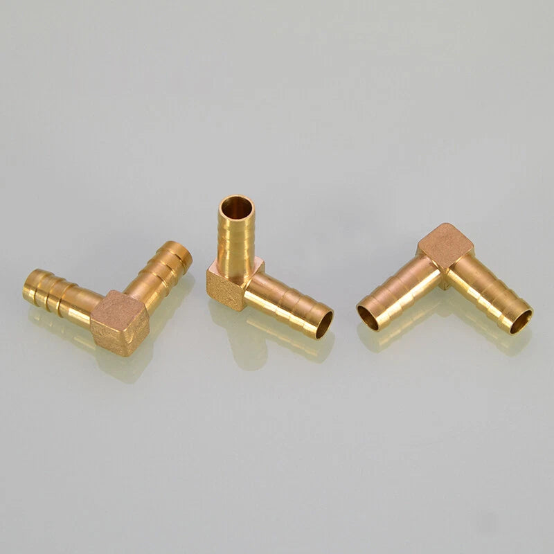 Brass Elbow Hose Tail Reducer Fitting — Air Water Gas Fuel Tubing Connector