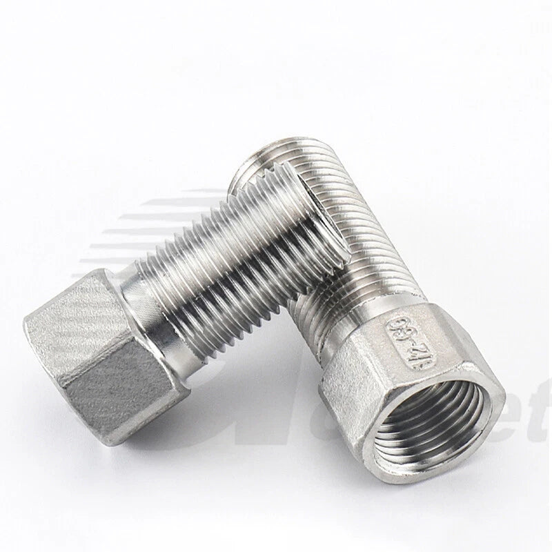 1/2" BSP Male to Female Extension Adapter — 304 Stainless Steel Pipe Fitting