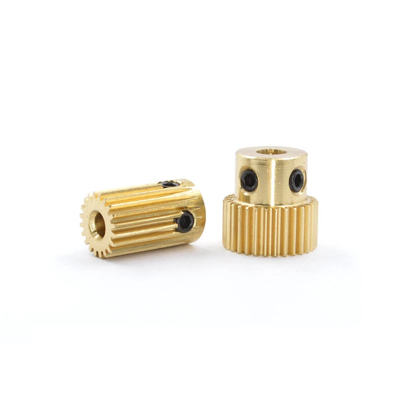 Mod 0.5 Brass Pinion Gear Spur Gears 20-60 Teeth 4-12mm Bore With Screw Hardened