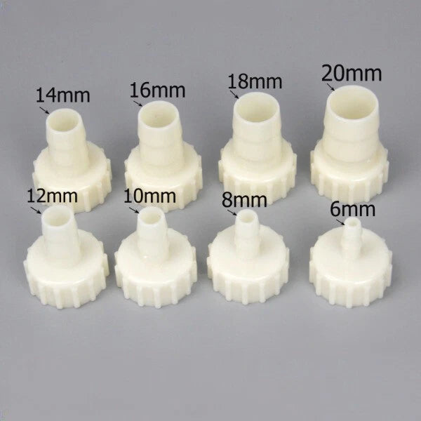 Plastic Hose Barb Fitting — 3/4" Female Thread Straight Connector, 6mm–20mm
