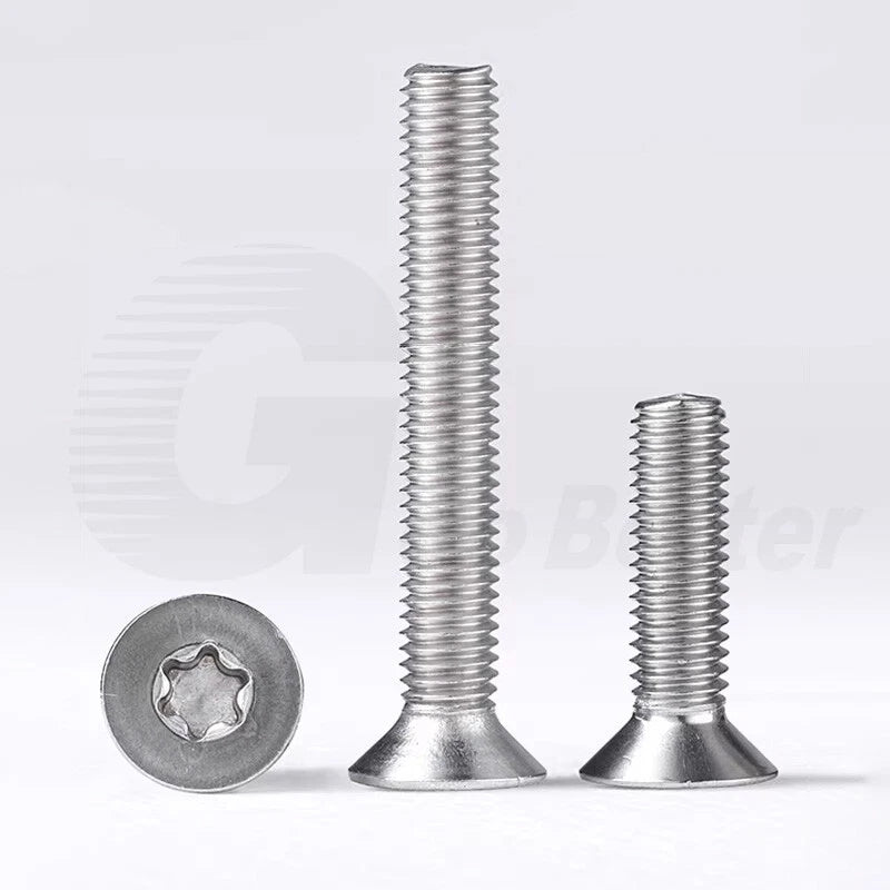 M1.4–M12 Torx Countersunk Machine Screws – A2 Stainless Steel, DIN 965 (3–100mm)
