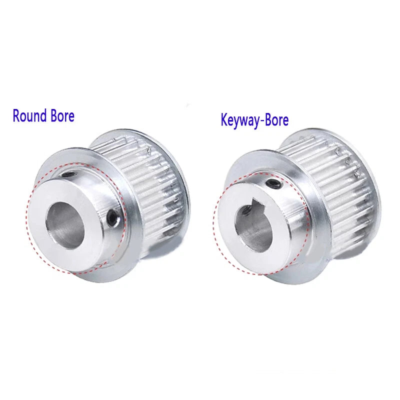 HTD 5M Timing Belt Pulley 8-30mm Bore 20-48T, for 15/20/25mm Wide CNC 3D Printer