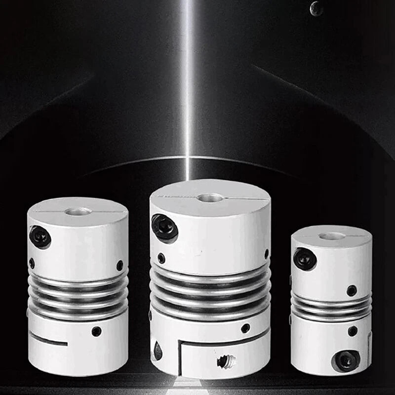 Flexible Shaft Coupling Connector Coupler CNC Aluminum Alloy Bellows 3mm-45mm