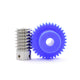 1 Modulus Plastic Nylon Worm Gear Wheel 15T - 80T & A B L Steel Worm Gear Shaft