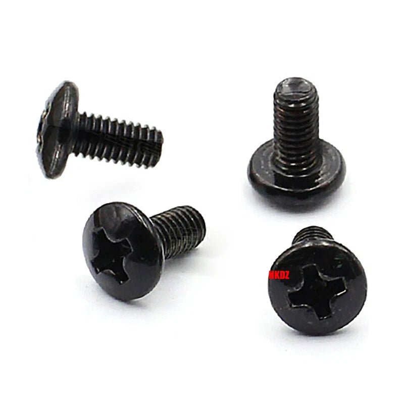 M2.3 M2.5 M3 Phillips Umbrella Head Machine Screws — Large Flat Head Bolts, Multiple Coatings - HomeDIYer