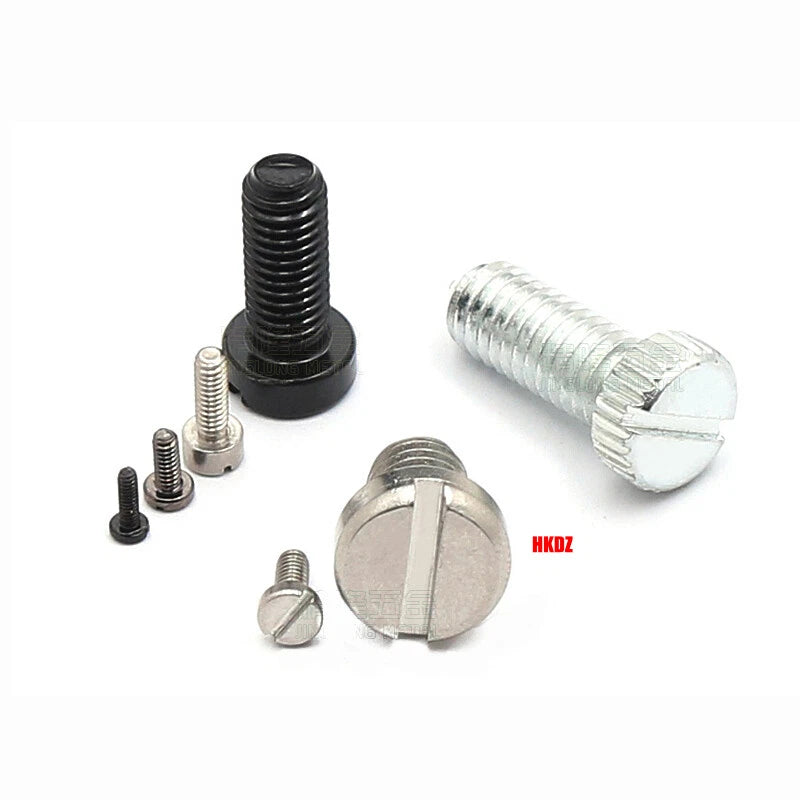 M1.2–M6 Slotted Cheese Head Machine Screws — Carbon Steel, Multiple Coatings
