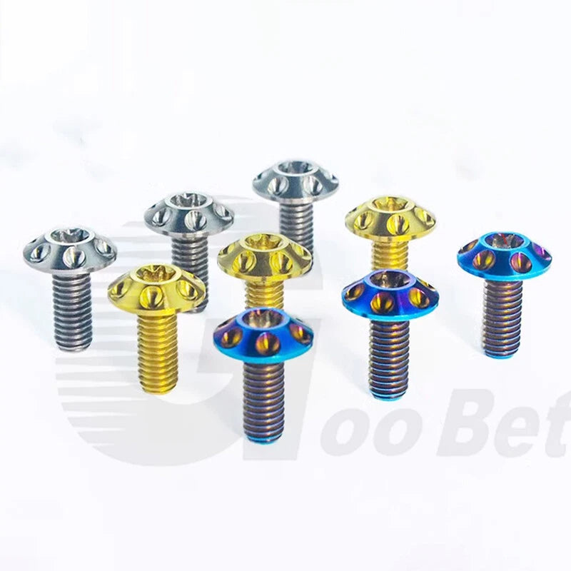 M6 x 15mm 20mm Titanium Motorcycle Decorative Bolt Torx Screws T30 Tuning Repair