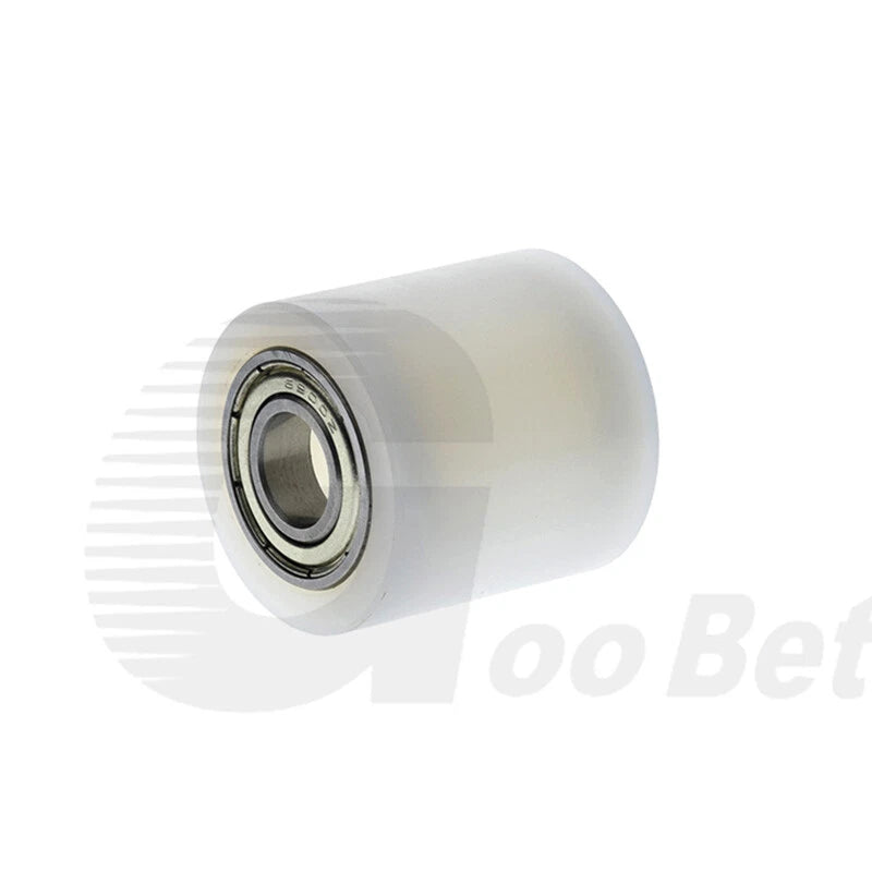 6mm Bore Plastic Roller Wheel Two Ball Bearing Coated PP POM Pulley Guide Wheel