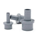 5mm to 63mm Hose Nozzle PVC Plastic Pipe Fittings Barb Connectors Sleeve Grey