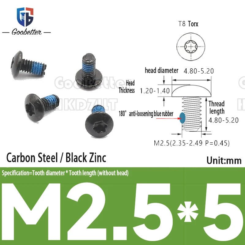 Large Flat Head Machine Screws M2–M6 Allen Torx Slotted Multi - Drive 100pcs - HomeDIYer