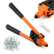 8"-17" Heavy Duty Hand Pop Rivet Gun Tool Kit With Rivets 4 Nozzle Head Wrench