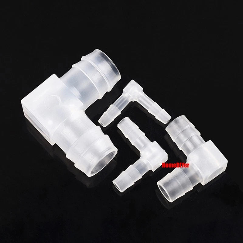 Plastic Barbed Connector 4mm~12mm Straight Cross Pipe Hose Tubing Joiner Fitting