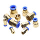 Pneumatic Push In Fitting Female Stud Straight Air Hose Inline Connector Line