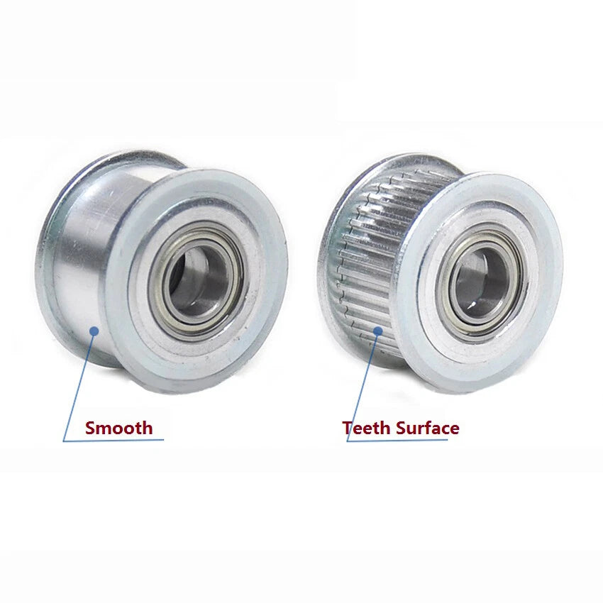 HTD-3M Timing Belt Idler Pulley Smooth Tooth/Toothed Tensioner Pulley Width 11mm