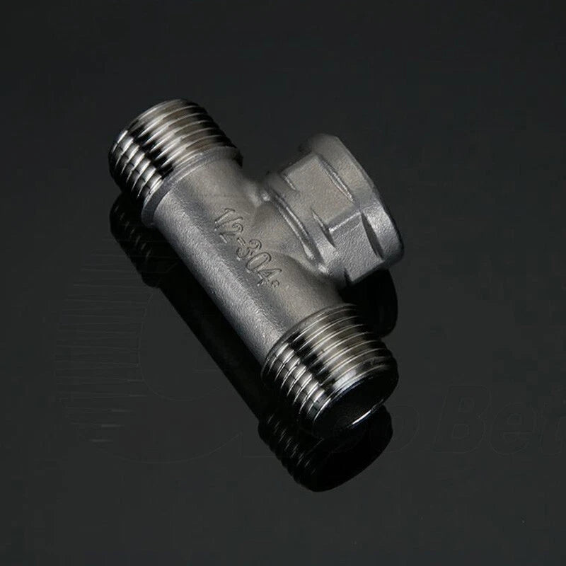 304 Stainless Steel BSP Pipe Fittings — Tee, Cross & Reducing Connectors 1/8"–2"