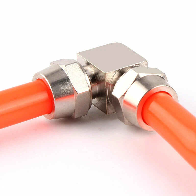 Pneumatic Push-In Elbow Fittings — Equal & Reducing Elbow Connectors for Air & Water Hose