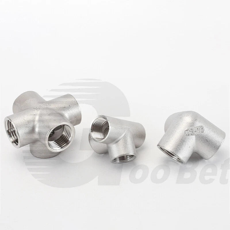 BSP Female Stainless Steel Pipe Fitting — 3/4/5-Way Adapter, 1/4" to 2"