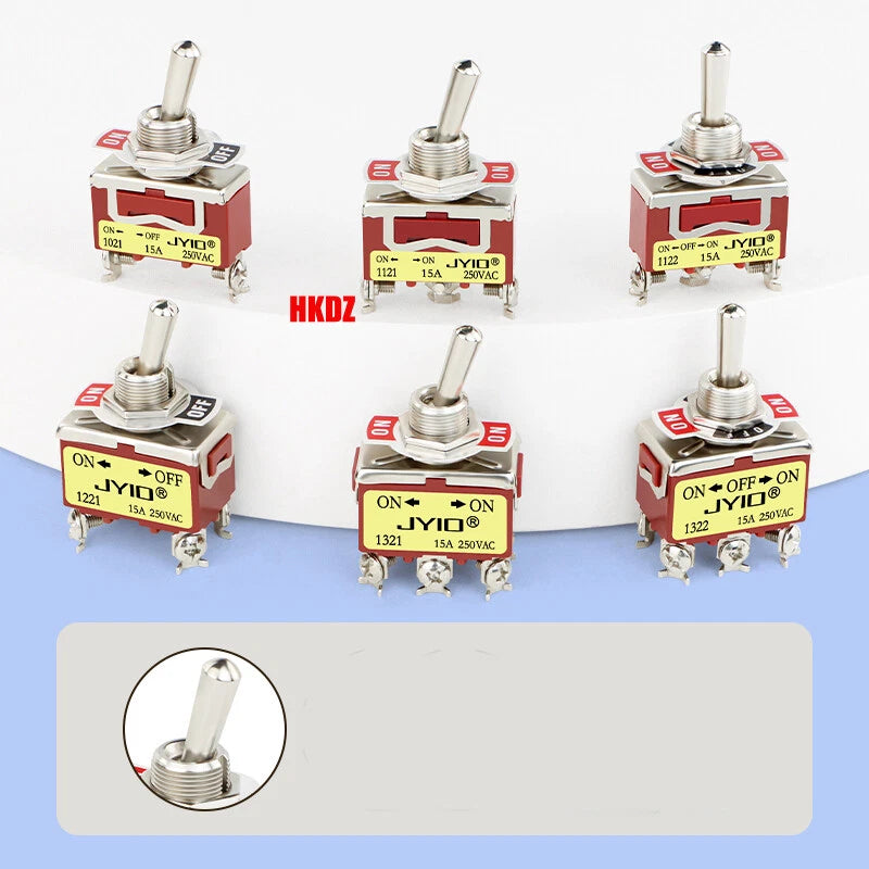 Heavy Duty Toggle Switch — 2/3 Position SPST DPDT, BEM & E-TEN Series, Pin or Screw Terminal
