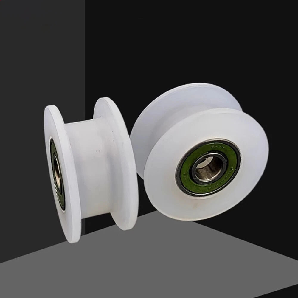OD 30-85mm Nylon Pulley Wheel with Ball Bearing U/V/H Groove for Door and Window