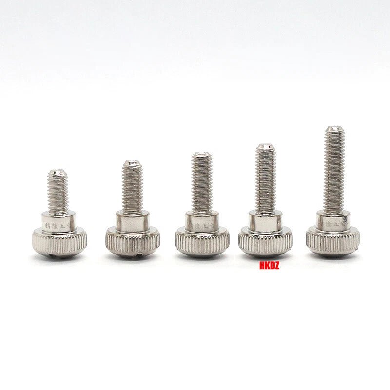 M3~M6 Phillips Carbon Steel Step Knurled Thumb Screws | Hand Grip Knob Bolts - HomeDIYer