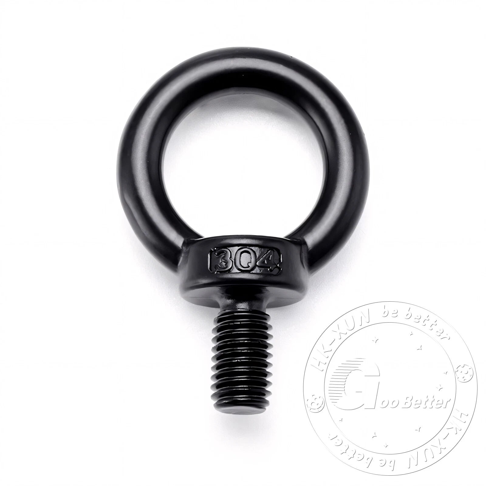 A2 304 Grade Black Stainless Steel Lifting Eye Nuts-Bolts M3 M4 M5 M6 M8 - M24