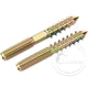 GALVANIZED Wood Metal Dowels Double Ended Threaded Furniture Screws Hanger Bolts