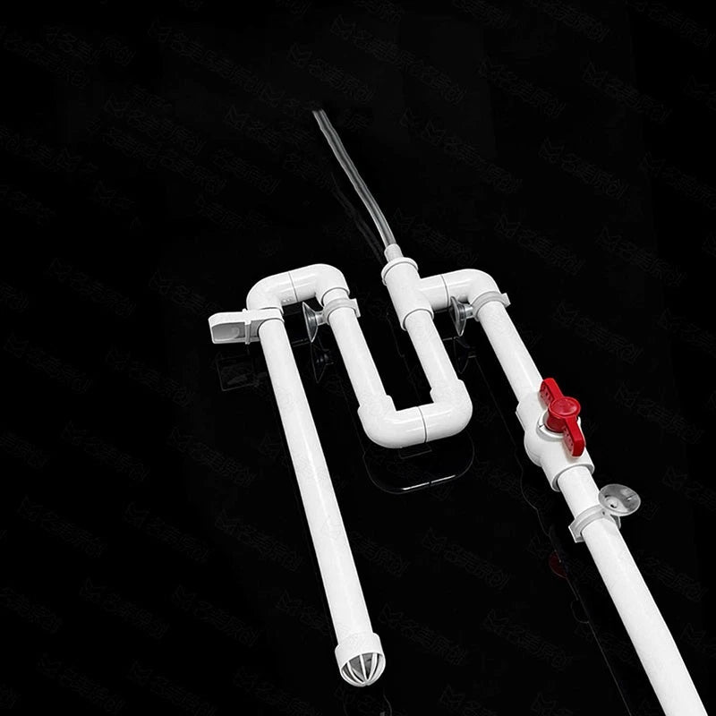 PVC Pipe Fittings White Connector Metric For Aquarium Fish Tank Various Parts