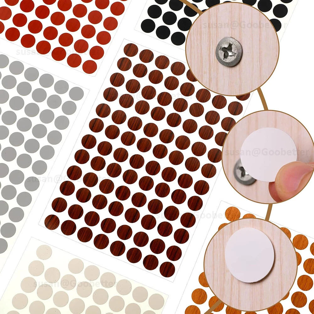 21mm Self Adhesive Decorative Screw Holes Nail Cams Cover Caps Furniture Kitchen