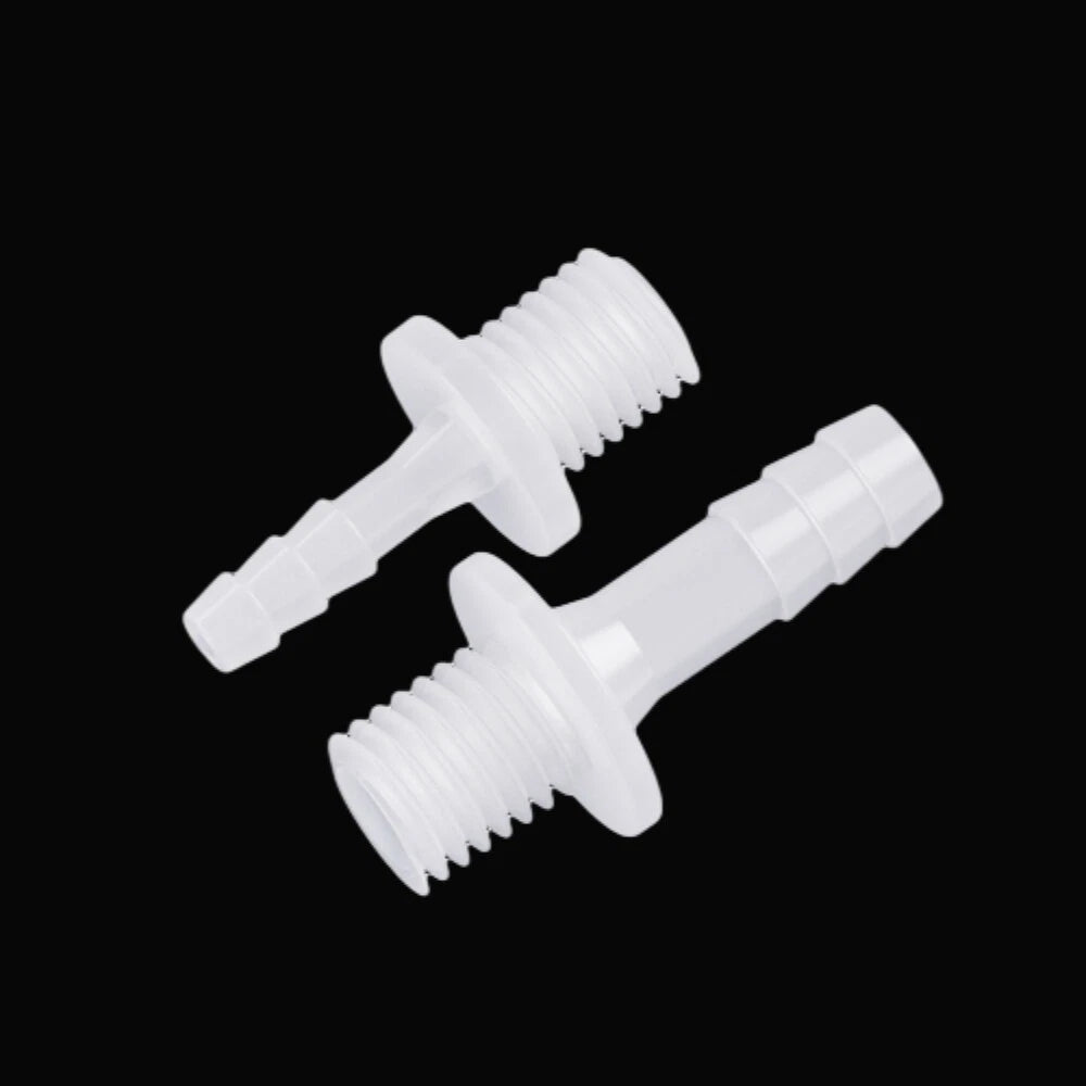 Aquarium Accessories Plastic Hose Barb Fitting Metric Thread Male Connector