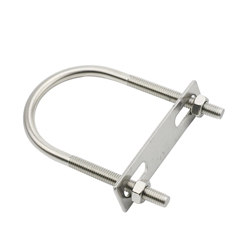 M6 M8 Stainless Steel 304 U - Bolt with Plate and Nuts — Multiple Sizes - HomeDIYer