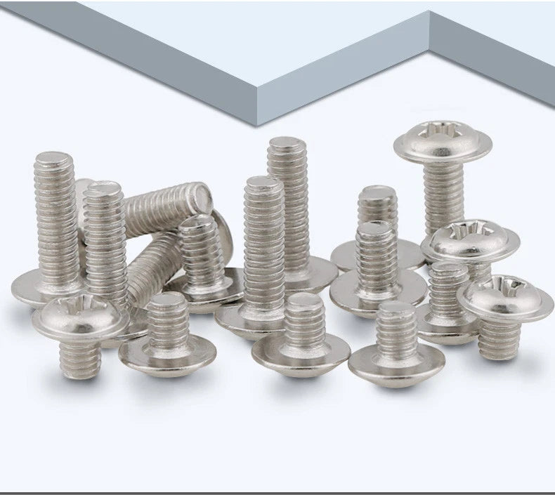 G304 Stainless Steel Phillips Pan Washer Head Machine Screws — M2 M2.5 M3, 3–20mm